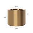 Donna Planter - Round - Brushed Gold - Metal