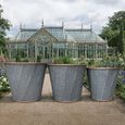 Garden Planter - Set of 3 - Copper Rim - Metal