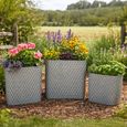 Garden Planter - Set of 3 - Square - Metal