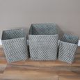 Garden Planter - Set of 3 - Square - Metal
