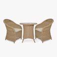 Brayford Outdoor Bistro Set Natural Rattan