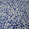 Amsterdam Mosiac Garden Bistro Set - Round - Blue and Black - Metal - 2 Chairs