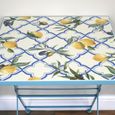 Santorini Mosiac Garden Bistro Set - Square - Blue - Metal - 2 Chairs