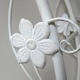 Garden Love Heart Bench - White - Metal