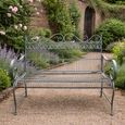 Annie Garden Bench - Grey - Metal