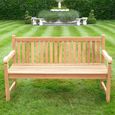 English Garden Bench - Natural - Teak Wood