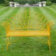Sarah Garden Bench - Yellow - Metal