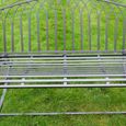 Alfie Garden Rocking Bench - Dark Grey - Metal