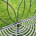 Levi Garden Bench - Dark Grey - Metal