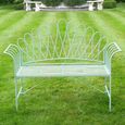 Matthew Garden Bench - Green - Metal