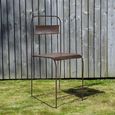 Unique One of a Kind - Industrial Outdoor Chair - Brown - Metal