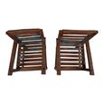 Unique One of a Kind - Distressed Outdoor Armchair - Blue and Brown - Reclaimed Wood