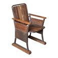 Unique One of a Kind - Industrial Outdoor Armchair - Brown - Wood and Metal