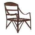 Unique One of a Kind - Industrial Outdoor Armchair - Curved Armrests - Distressed Rust Effect - Metal