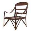 Unique One of a Kind - Industrial Outdoor Armchair - Curved Armrests - Distressed Rust Effect - Metal
