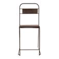 Unique One of a Kind - Industrial Outdoor Chair - Brown - Metal