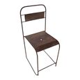 Unique One of a Kind - Industrial Outdoor Chair - Brown - Metal