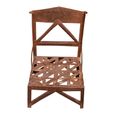 Unique One of a Kind - Industrial Outdoor Chair - Geometric Seat - Distressed Rust Effect - Metal