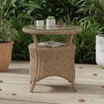 Brayford Outdoor Side Table Natural Rattan