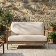 Templecombe Rattan 2 Seater Sofa Oatmeal