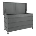 Cassis Grey Metal Large Cushion Box thumbnail 4