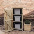 Garden Recycle Store - 1 Door - Timber Wood