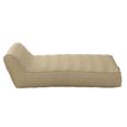 Helene Outdoor Day Bed Lounger - Beige - Polypropylene