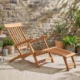 Toddington Outdoor Teak Steamer Chair