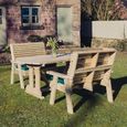 Ergo Garden Set - 4 Seater - Redwood
