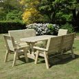 Ergo Garden Set - 8 Seater - Redwood