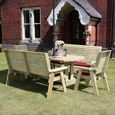 Ergo Garden Set - 8 Seater - Redwood