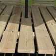 Ergo Garden Table Set - Square - 8 Chairs - Redwood