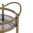 Hendricks Glass and Brushed Gold Trolley