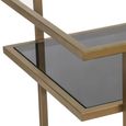 Xo Glass and Brushed Gold Trolley