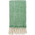 Carmel Green Plaid Throw thumbnail 2