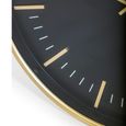 Clearance - Mcgowan Rutherford Wall Clock - Round - Black & Gold - A469