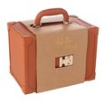 Artificial Jewellery Case - with Handle - Cognac - Leather and Wood