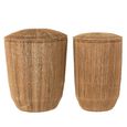 Dantya Ball Storage Basket - Set of 2 - Long - Natural - Jute