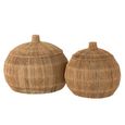 Dantya Ball Storage Basket - Set of 2 - Natural - Jute