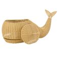 Whale Storage Basket - Natural - Synthetic