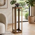 Claridge Column - Square - Antique Gold - Glass and Metal