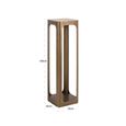 Claridge Column - Square - Antique Gold - Glass and Metal