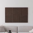 Acoustic Wall Panel Square Walnut Brown thumbnail