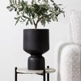 Black Ceramic Flower Pot thumbnail