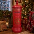 Mail Box North Pole Red Resin thumbnail