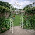 Garden Arch Antique Cream Metal Decor thumbnail