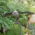 Giant Metal Owl Stake Grey Decor thumbnail