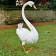 White Metal Resin Large Swan Statue thumbnail