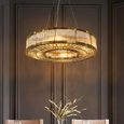 Beaumont Chandelier - Antique Brass - Round