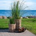 Set of 2 Burton Basket Round Natural Rattan Decor thumbnail